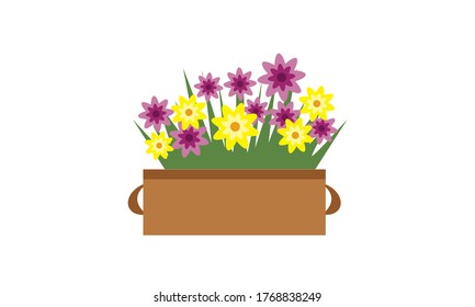 Cute and beautiful small flower for decoration,Vector flower concept.