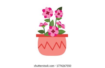 Pequeña flor, pequeña y bonita, para la decoración, concepto de flor vectorial.