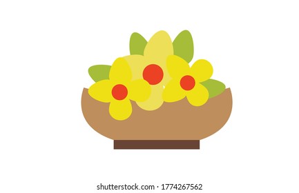 Cute and beautiful small flower for decoration,Vector flower concept.