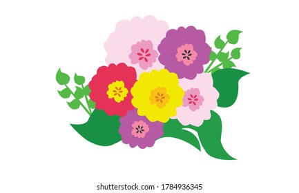 Cute and beautiful small flower for decoration,Vector flower concept.