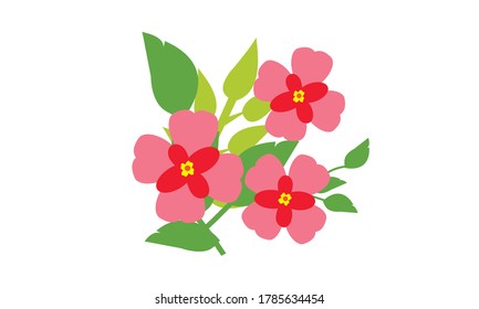 Cute and beautiful small flower for decoration,Vector flower concept.