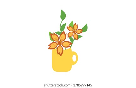 Cute and beautiful small flower for decoration,Vector flower concept.