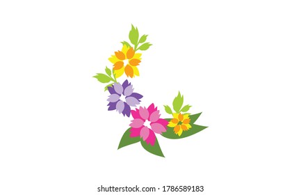 Geräumige und schöne kleine Blume für die Dekoration, Vektorblumenkonzept.