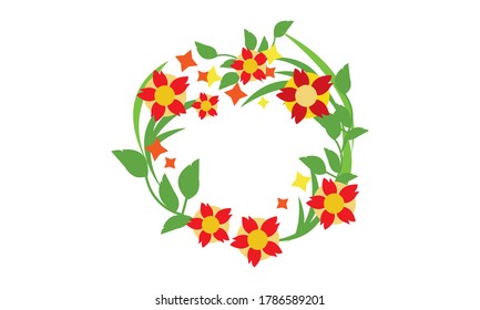 Cute and beautiful small flower for decoration,Vector flower concept.