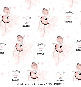 Cute Beauty Dance Girl Ballet Anything is Beautiful With Dance Pattern