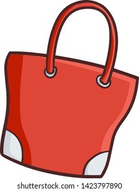 Cute and beauty red elegant woman bag