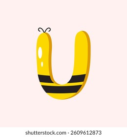 Cute Bee Alphabet A–Z – Fun Cartoon Letters for Kids Learning