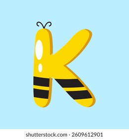 Cute Bee Alphabet A–Z – Fun Cartoon Letters for Kids Learning