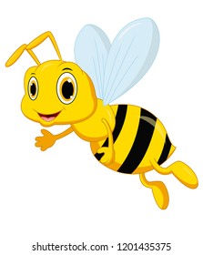 Cute bee cartoon