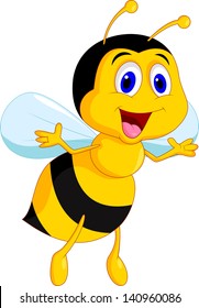 Cute bee cartoon