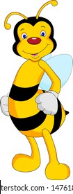 cute bee cartoon