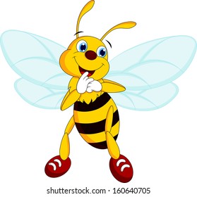 Cute bee cartoon