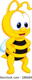 Cute bee cartoon