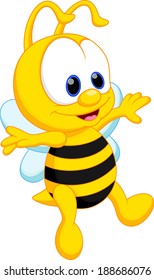 Cute Bee Cartoon