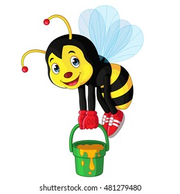 Cute Bee Cartoon