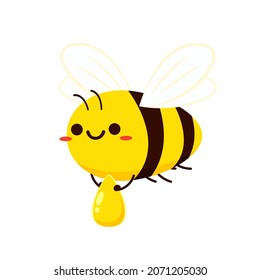 Cute Bee Cartoon Bee Character Design Stock Vector (Royalty Free ...