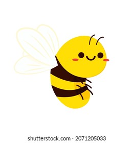 Cute bee cartoon. Bee character design.