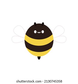 Cute bee cartoon. Bee character design.