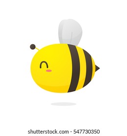 Cute bee cartoon vector