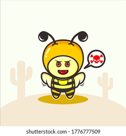 süße Bienenkostüme, Vektorgrafik