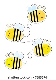 Cute bee element