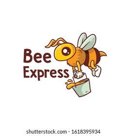 Cute Bee Express bring the honey 