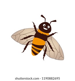 cute bee flying character