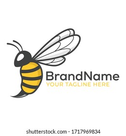 Cute Bee For Fun / Happy Logo 