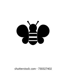 cute bee icon on white background