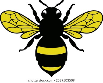 cute bee icon silhouette vector with white background, Honey bee with ring border of woodland creatures icons
