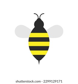 Cute Bee Icon Vector Design.