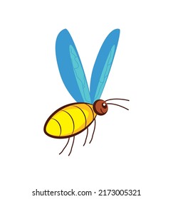 süßes Bieneninsektensymbol einzeln