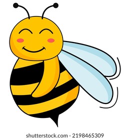cute bee mascot cartoon for template