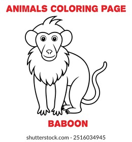 Cute BEE outline art illustration coloring page book for kids