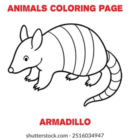 Cute BEE outline art illustration coloring page book for kids