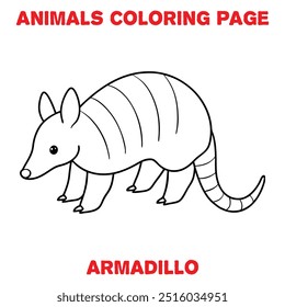 Cute BEE outline art illustration coloring page book for kids