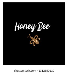 cute bee quotes design