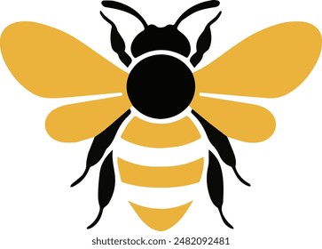 A cute bee is a small, fuzzy insect with a round body covered in yellow and black stripes. Its tiny wings buzz rapidly as it flits from flower to flower, collecting nectar.