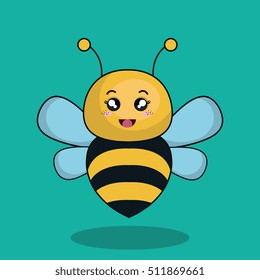 cute bee stuffed icon