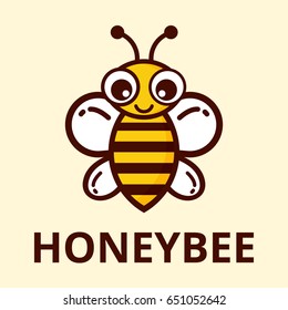 cute bee with text