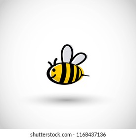 Cute bee vector illustration