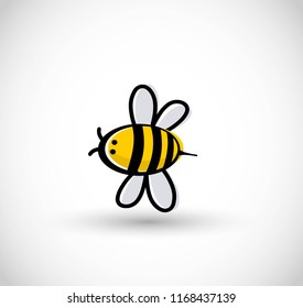 Cute bee vector illustration