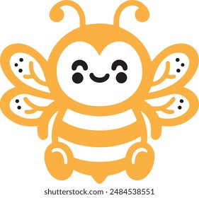 A cute bee vector illustration 