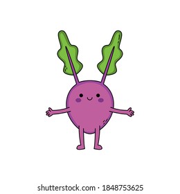 Personaje de dibujos animados de remolacha barata