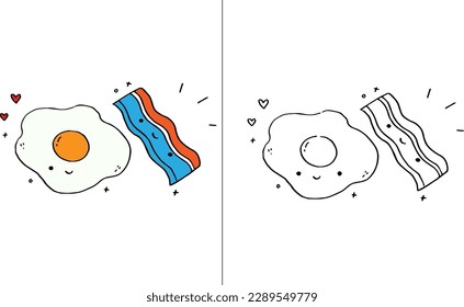 cute best friends doodle illustrations