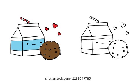 cute best friends doodle illustrations