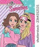 cute best friends graphic tees for girl design