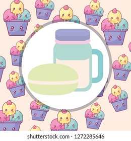 cute beverage jar with candy