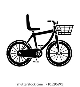 cute bicycle with basket