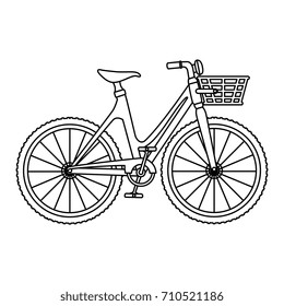 cute bicycle with basket